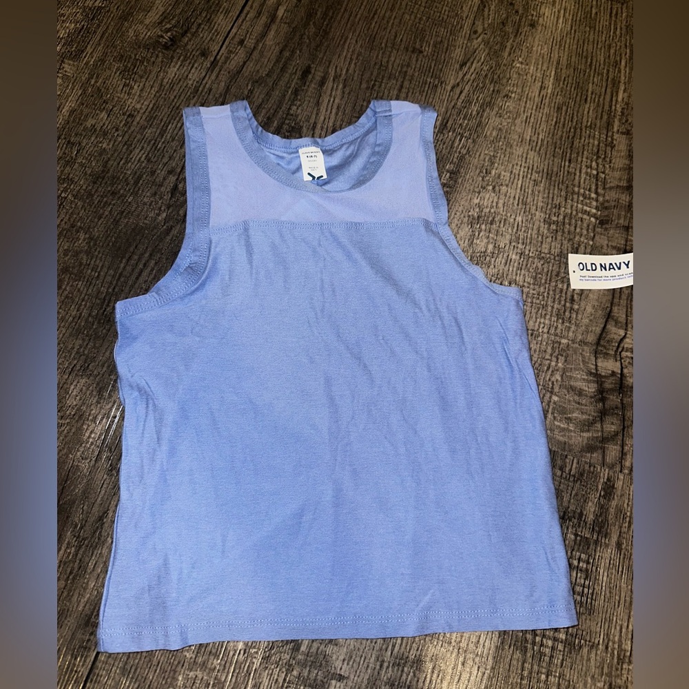 Old Navy kids Light Blue Cloud Sleeveless Top